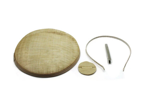 Circular pillbox sinamay - circular,