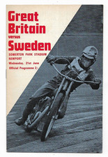 Speedway Programme 21 June