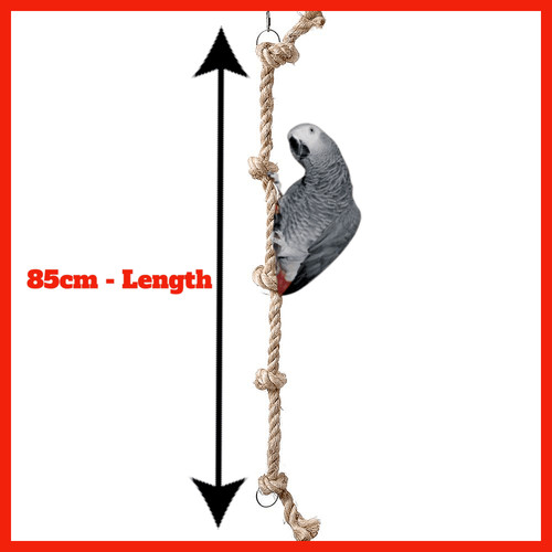 85cm sisal tarzan rope parrot - sisal,