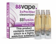 88 Vape Clearomizer Pre Filled