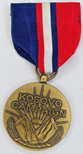 Vintage USA UNITED STATES WAR KOSOVO CAMPAIGN MEDAL with ribbon