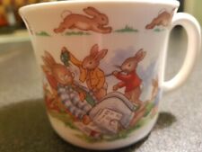 Royal Doulton Late 20th Century BUNNYKINS MUG 'Pea shooter attack'