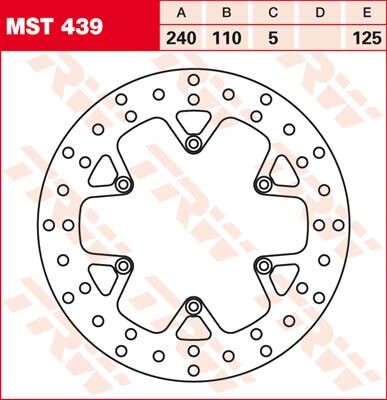 Trw round fixed - trw, brake