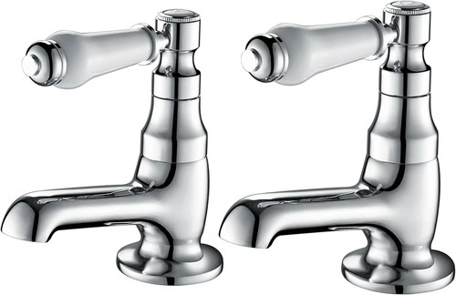 Basin pillar taps pair - pillar,