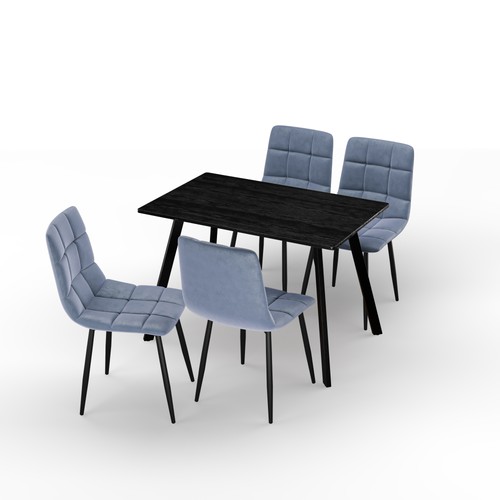 110cm dining table 4 - dining, pcs