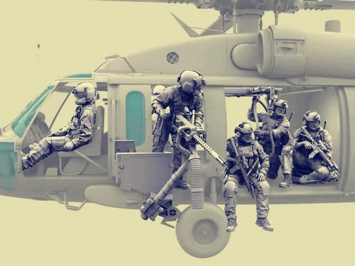 Modern helicopter crew - 1/35,
