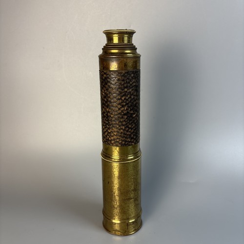 19th cen french draw - 3-draw, brass