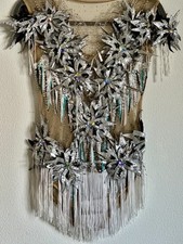 RG LEOTARD FIG APPROVED COSTUME COMPETITION PERFORMANCE SWAROWSKY CUSTOM MADE  