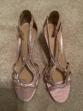 Ladies Pink Sparkly Sandals By