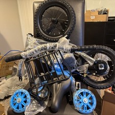 Kids bike blue with - kids,
