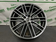 PORSCHE CAYENNE 22'' TURBO 4 DIAMOND CUT *FRONT* ALLOY WHEEL GENUINE 9Y0601025BR