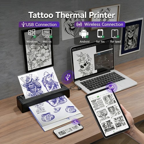 Wireless tattoo stencil - tattoo,