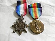 1914 MONS STAR & VICTORY MEDAL