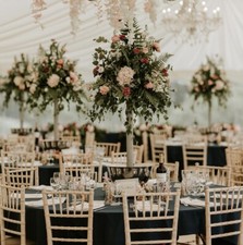 Wedding centrepieces table
