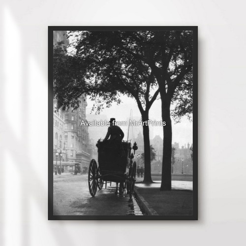 Victorian street scene art - victorian,