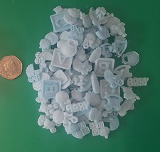 40 x Edible 3D baby cupcake cake toppers, decorations, christening, baby shower