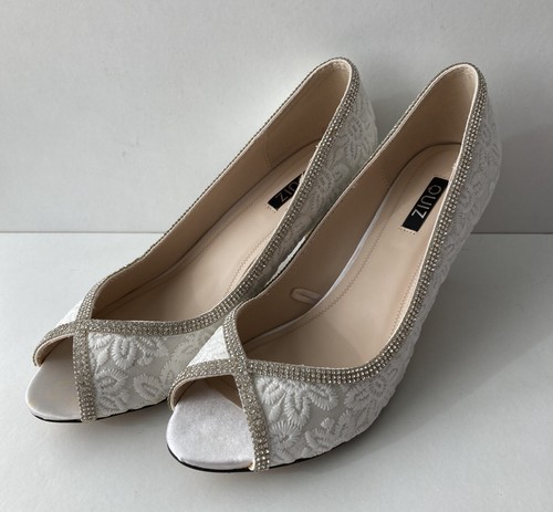 Quiz ladies white floral lace - white,