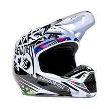 2026  Fox V1  Image Cosmo Motocross Helmet White MX Enduro Off Road  ADULT SIZES
