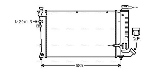 Ava coolant radiator - ava,