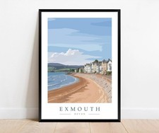 Exmouth Beach Devon Poster |