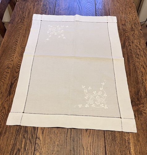 Vintage white embroidered