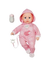 Baby Annabell Hannah Let’s Play 36cm Interactive Soft Body Doll – Sounds, Bottle