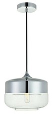 Pendant Glass Shade Chrome
