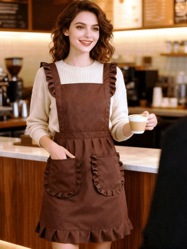 Women kitchen apron ruffle - women’s,