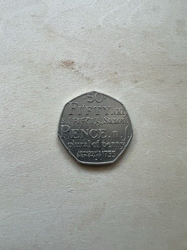 50p 2005 samuel johnson - 50p,