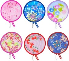 6 Pcs Foldable Hand Fan, Pop