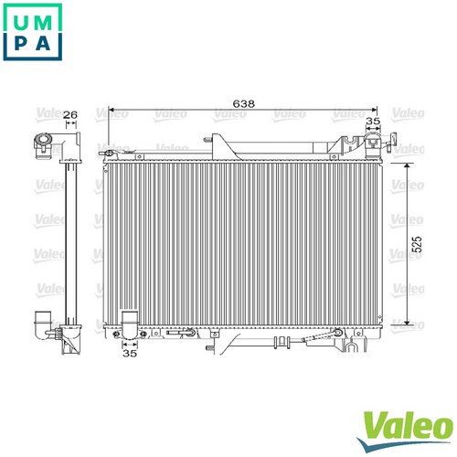 Radiator engine cooling 733146 - engine,