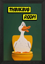 Thinking Room Duck on Toilet