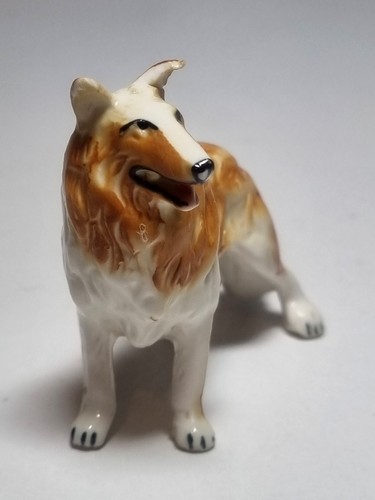 Vintage collie dog figurine - vintage,