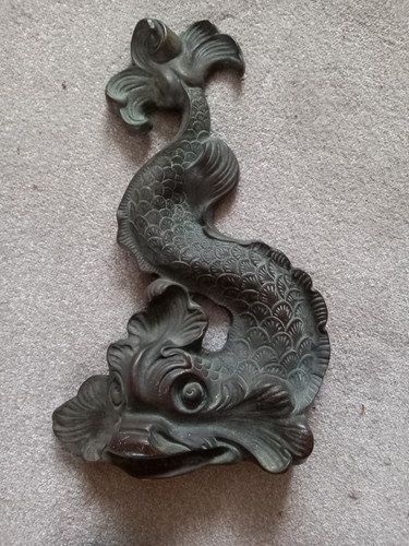 Brass door stop - brass,