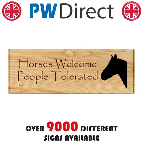 Sign horses welcome - welcome, people