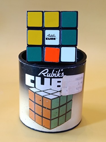 Retro vintage rubik cube - vintage, rubik's