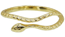GOLD SNAKE Ring  SERPENT 14CT