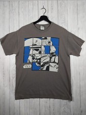 Gildan Star wars T Shirt Ultra Cotton Graphic Print Grey Size Medium M