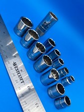 S-K Tools Socket Set 3/8” Drive SAE 13 Pieces 6 Pt 12 Pt USA S-11-3