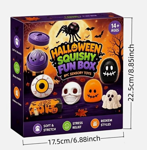 Halloween squishies 8pcs - squishies,