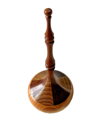 Hand turned wooden - turned, stand
