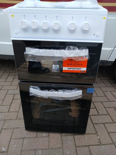 Hotpoint htg5gcw cooker 500mm - htg5gcw,