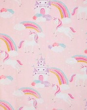 Magical Unicorn Pink Pencil Pleat Pair Blackout Lined Children's Curtains