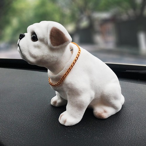 Bobble head bulldog nodding - bobble,