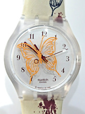 A Lovely 2009 Swatch "Jelly in Jelly" Watch SUJK143 BUTTERFLY SPOTS New Battery