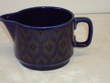 Retro Hornsea Blue Heirloom Cream Milk Jug