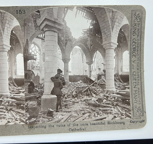 Ww1 stereoview card - 3d, photo
