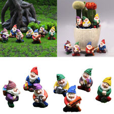 Mini Gnome Statue Miniature Fairy Garden Gnomes Fairy Resin Outdoor  7X
