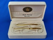 DUKE VICEROY - Fountain Pen with 22ct plated Nib and Ball Point Pen + Refill