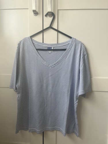 Striped blue penny plain - penny, t